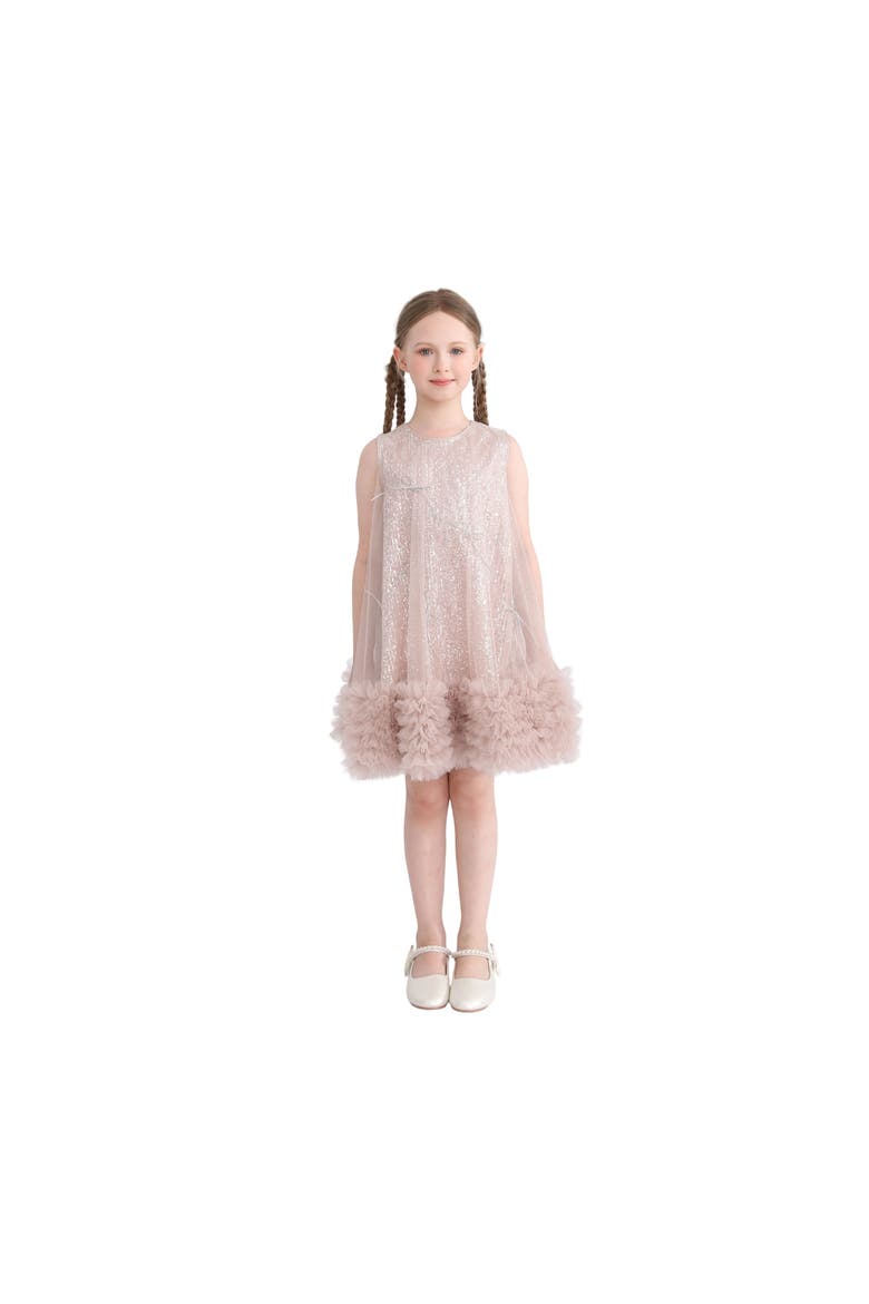 Evangeline Sequin Tulle Dress, Alternate, color, Pink