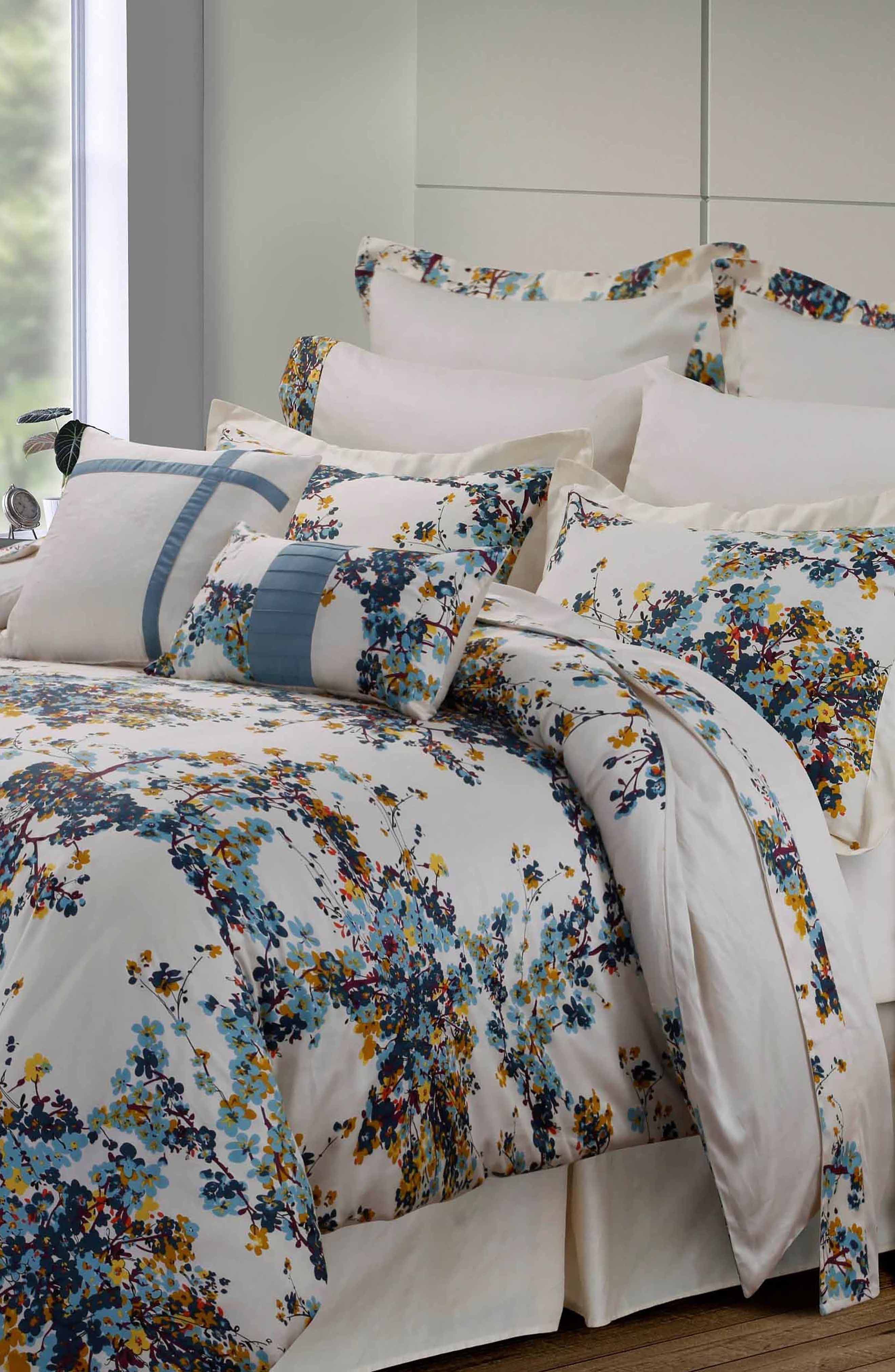 AZORES HOME Casablanca Floral Cotton Bedding Set