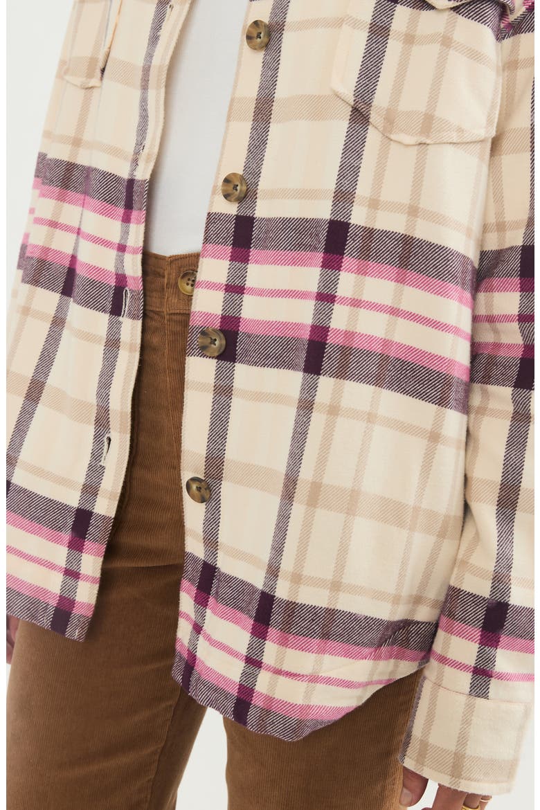 Flannel Shacket, Alternate, color, WARM PLAID