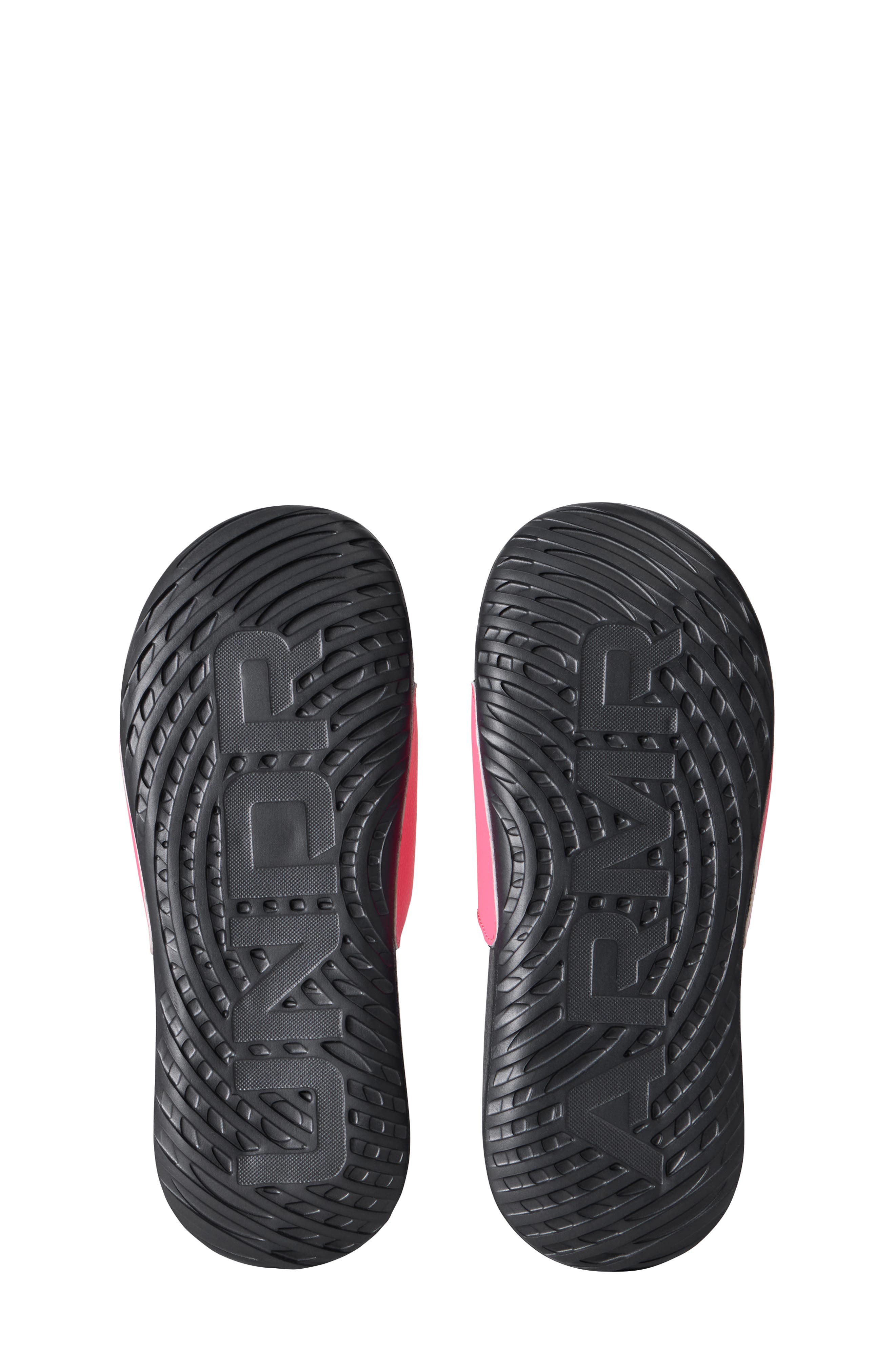 Under Armour Kids' UA Ignite Select Slide Sandal, Alternate, color, Black/ Pink