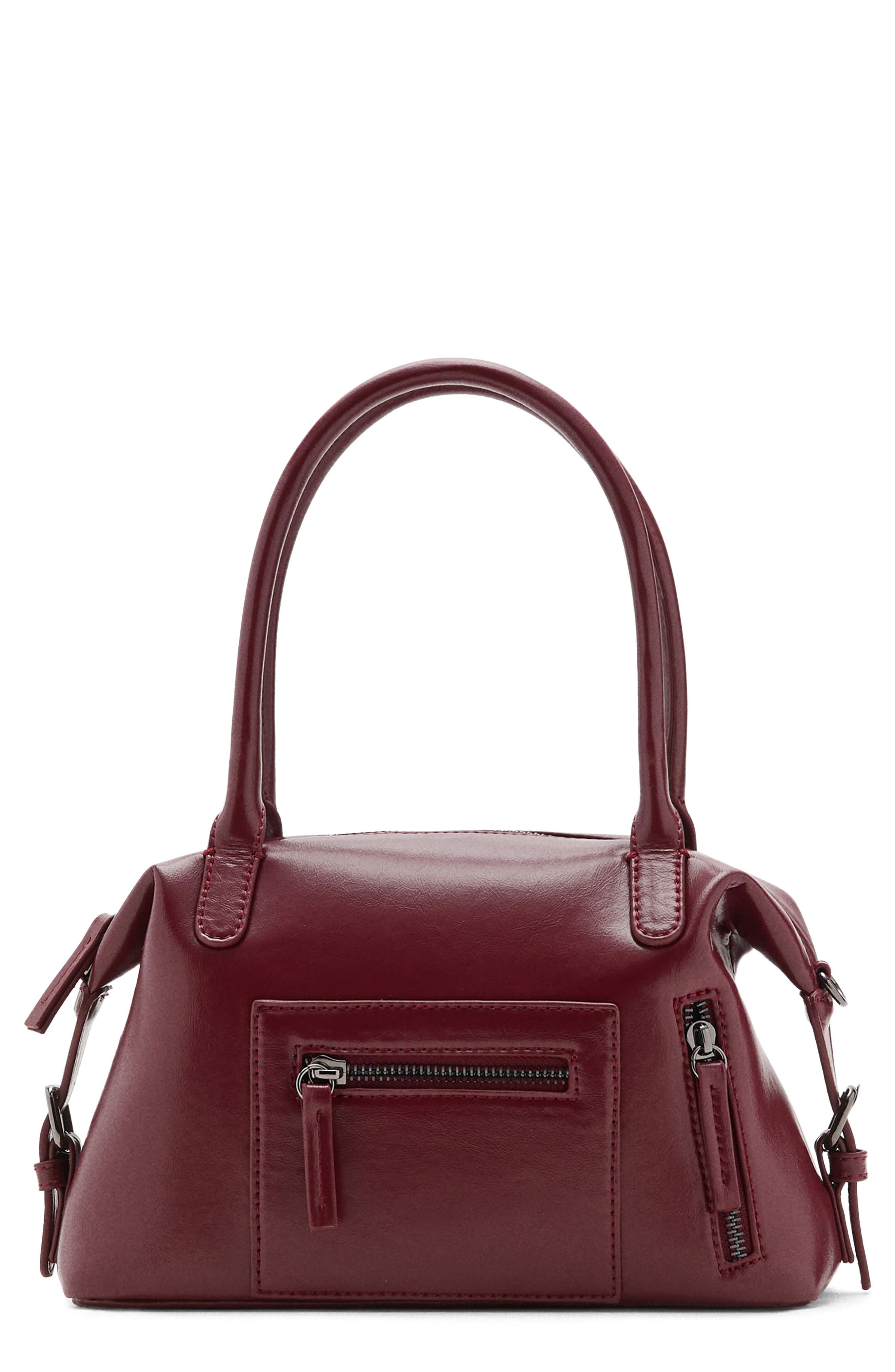 MANGO TEEN Mini Structured Faux Leather Top Handle Bag, Main, color, 