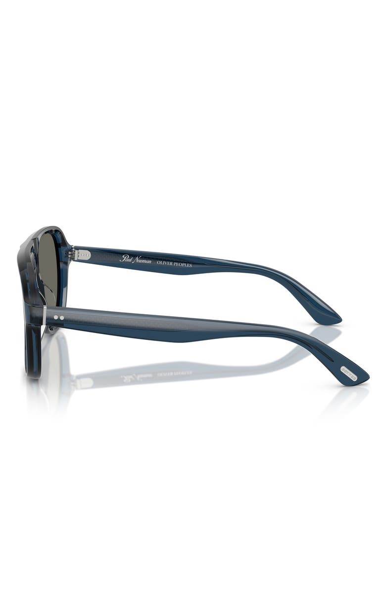 Oliver Peoples Paul Newman 57mm Pilot Sunglasses, Alternate, color, Newman Blue / Carbon Grey