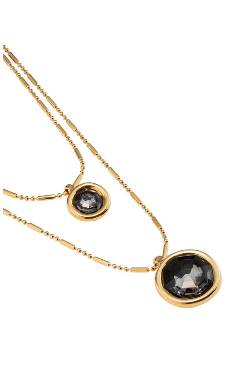 Double Strand Pendant Necklace, Alternate, color, Gold