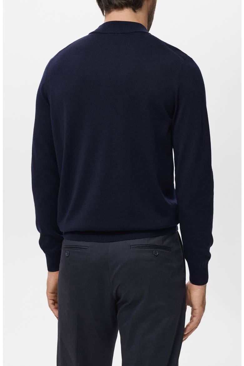 Turtleneck Wool Sweater, Alternate, color, NAVY