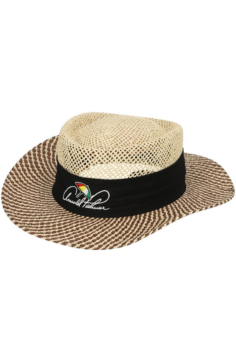 AHEAD Men's Ahead Natural Arnold Palmer Invitational Straw Signature Gambler Hat, Main, color, 