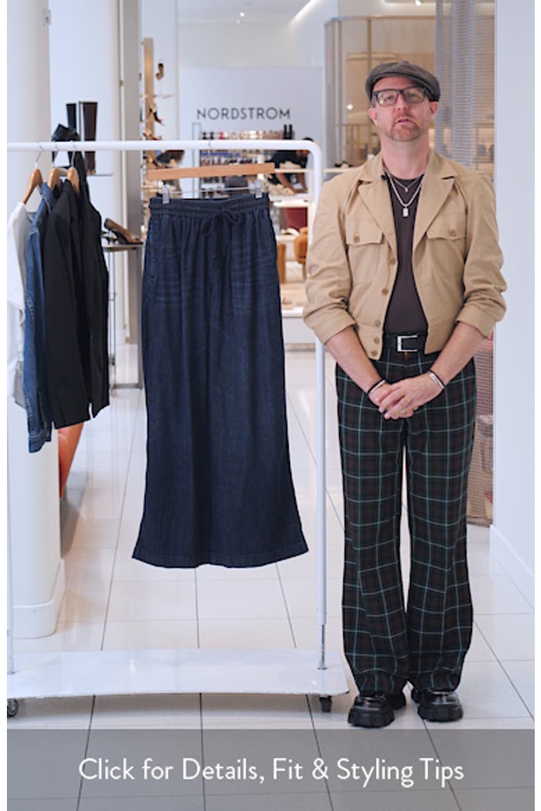 Drawstring Waist Wide Leg Jeans video