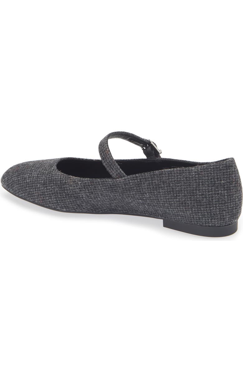 Stuart Weitzman Analeise Mary Jane Flat, Alternate, color, Dark Gray