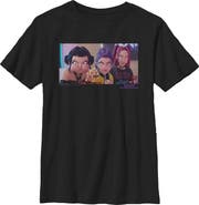 KPop Demon Hunters Boy's KPop Demon Hunters Angry Trio Scene  Graphic T-Shirt
