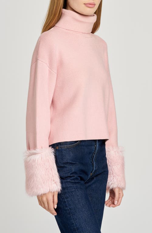 Wayf Rebecca Turtleneck Sweater In Pink