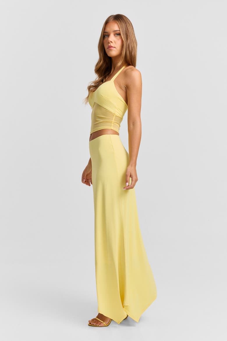 Lyra Maxi Skirt, Alternate, color, Yellow