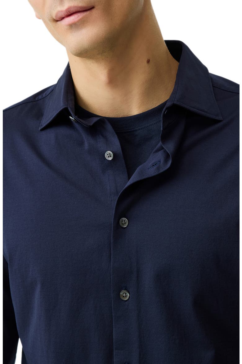 Ascot Park Button-Up Shirt, Alternate, color, INK