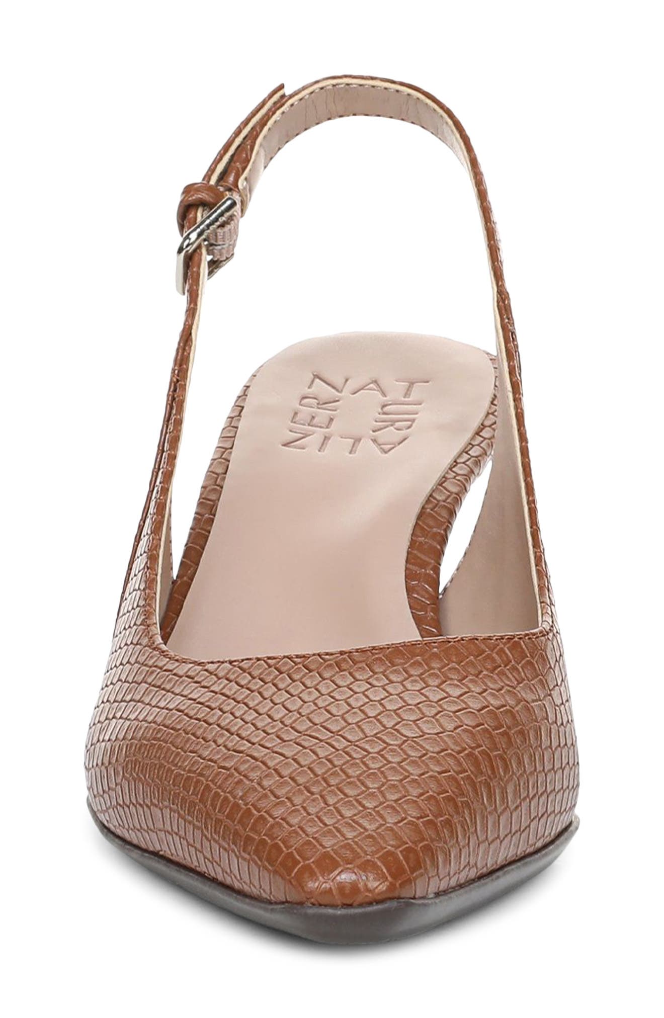 Tansy Slingback Pump, Alternate, color, WALNUT BROWN SNAKE PRINT