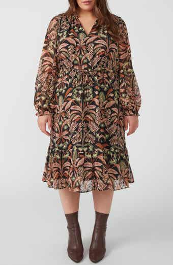 Estelle Thalia Blooms Clip Dot Long Sleeve Dress