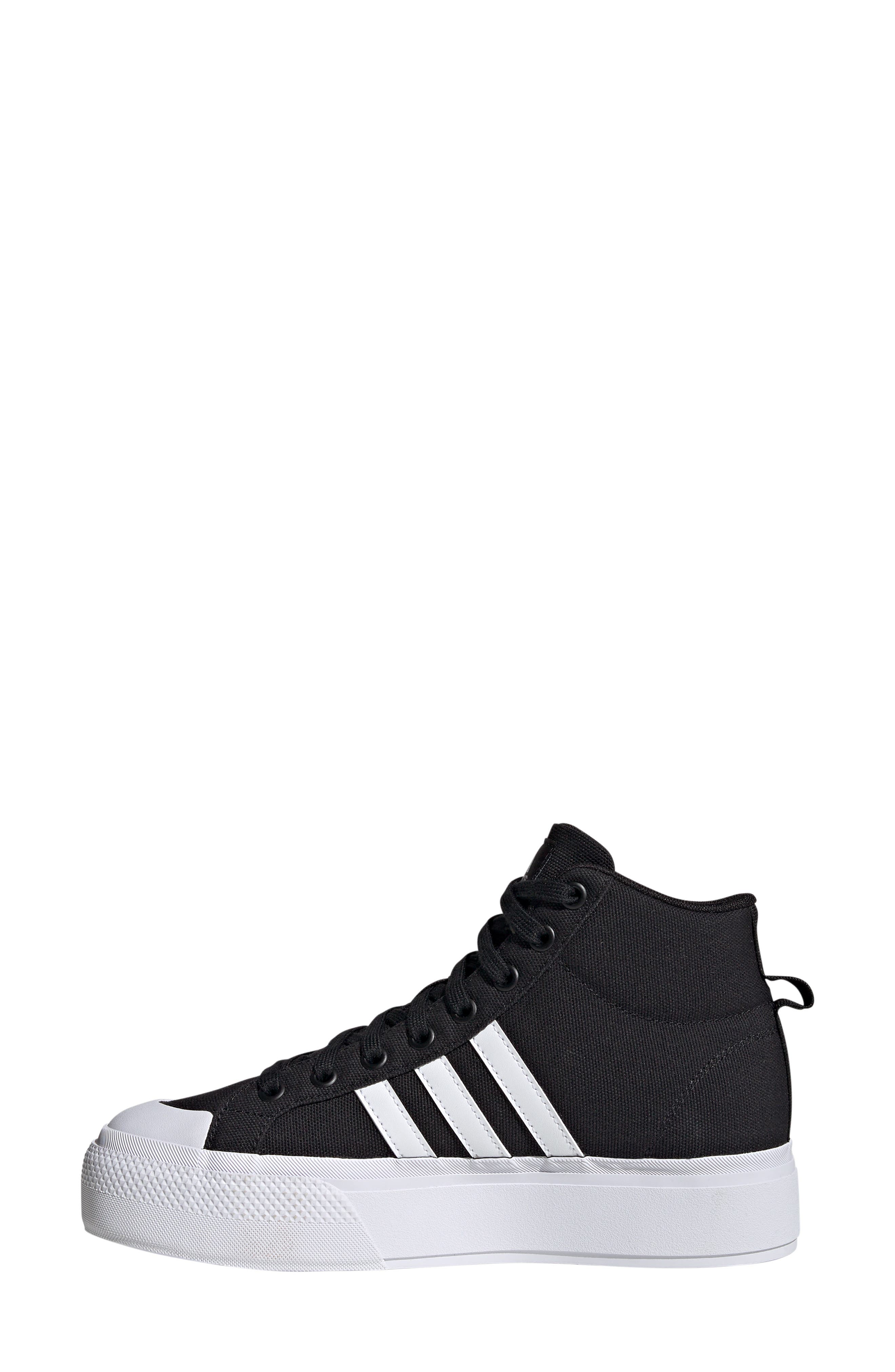 adidas Bravado 2.0 Platform Mid Skate Sneaker, Alternate, color, Black/ White/ Black