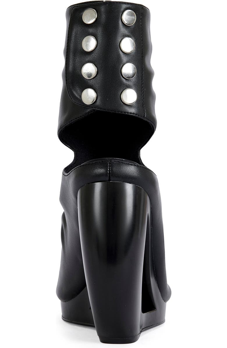 AZALEA WANG Circos Wedge Sandal, Alternate, color, Black