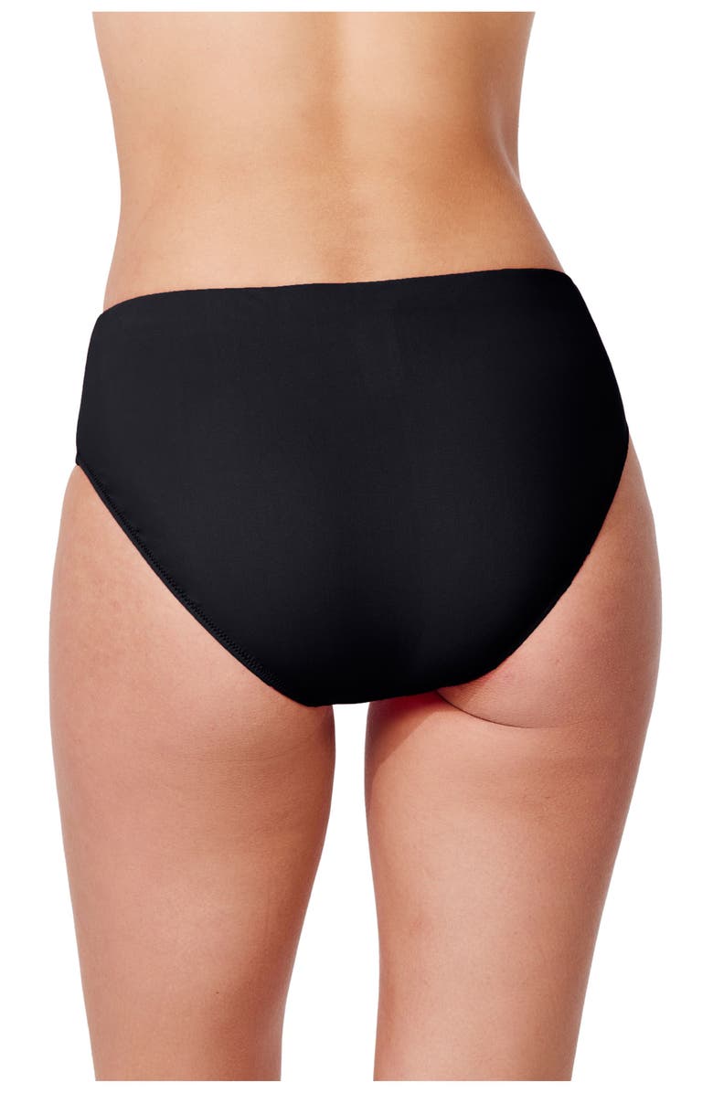Profile by Gottex Tutti Frutti Mid Rise Swim Bottom, Alternate, color, Black