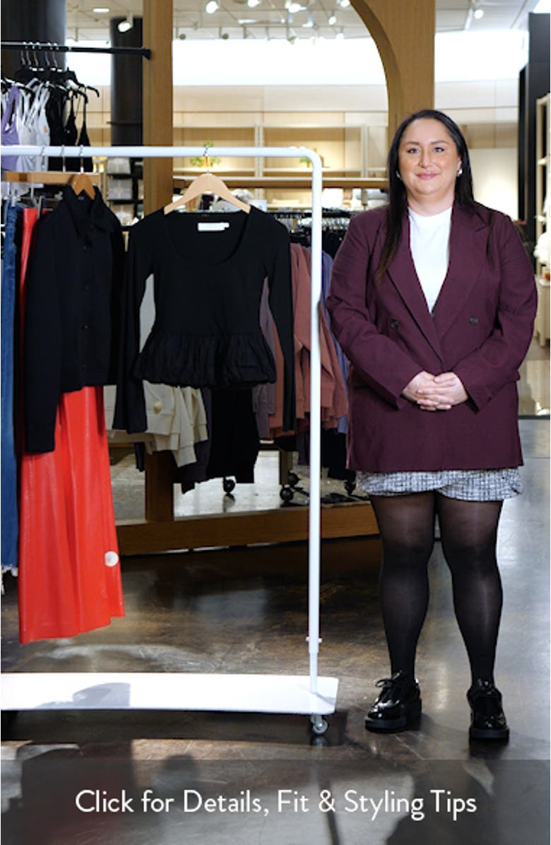 Bubble Peplum Top, sales video thumbnail