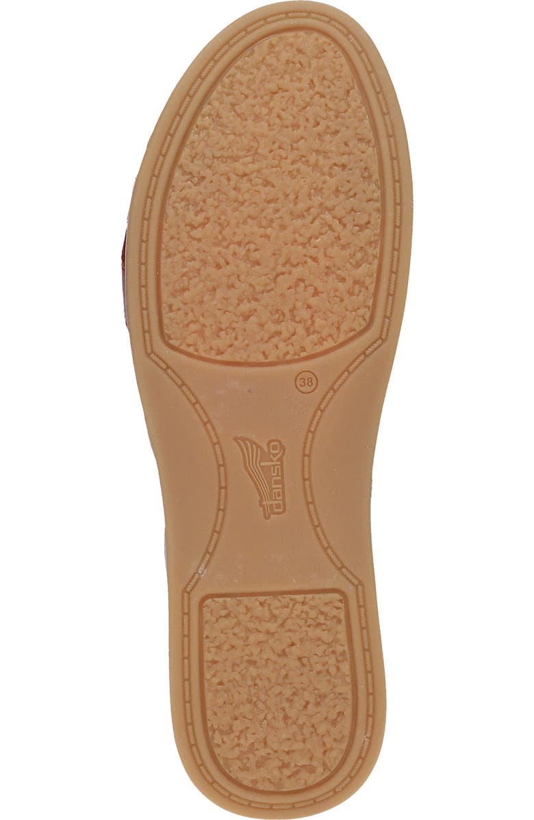 Dansko Christa Slingback Platform Wedge Sandal, Alternate, color, Plum