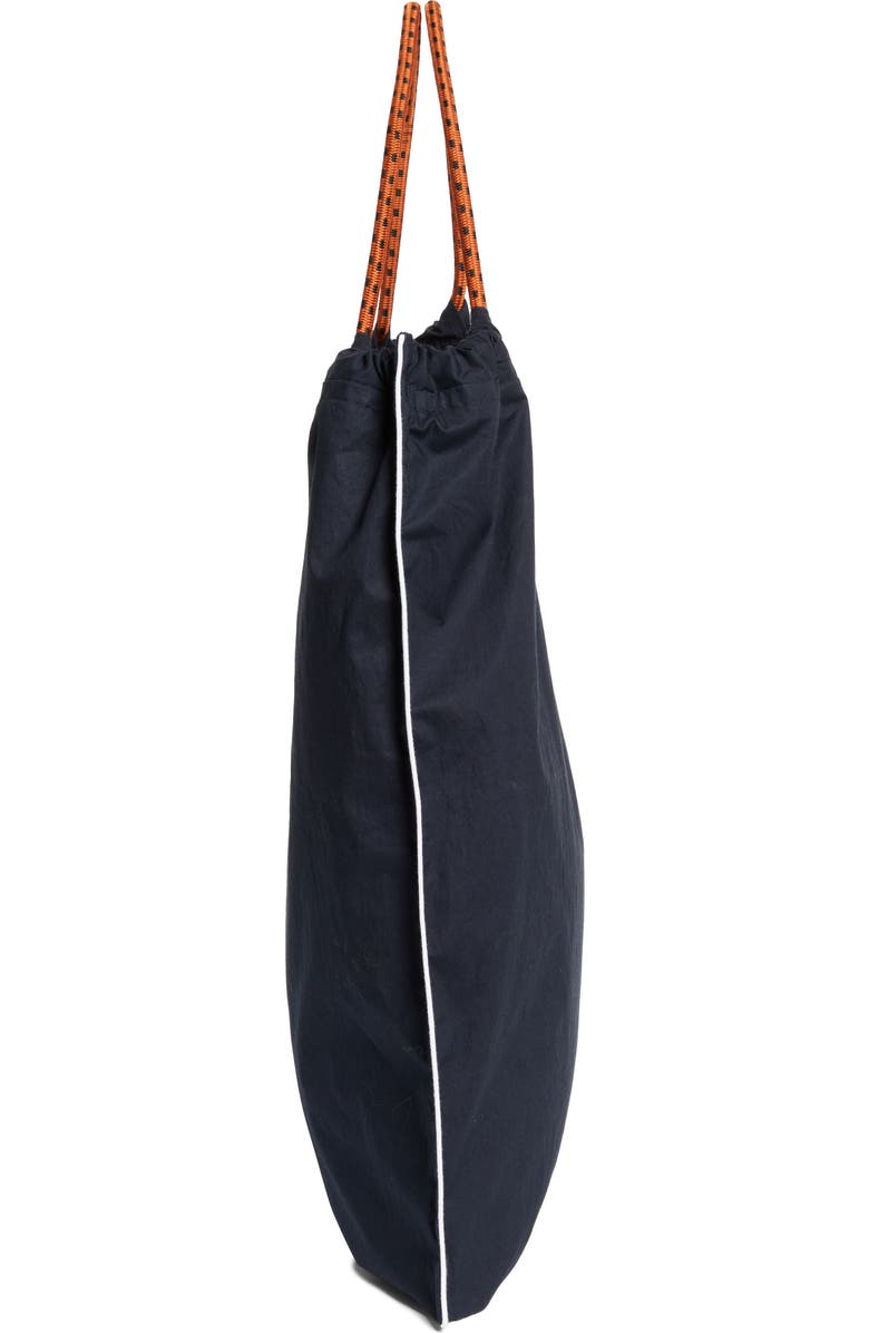 PLAN C Cotton Shopper Tote, Alternate, color, Blue Black