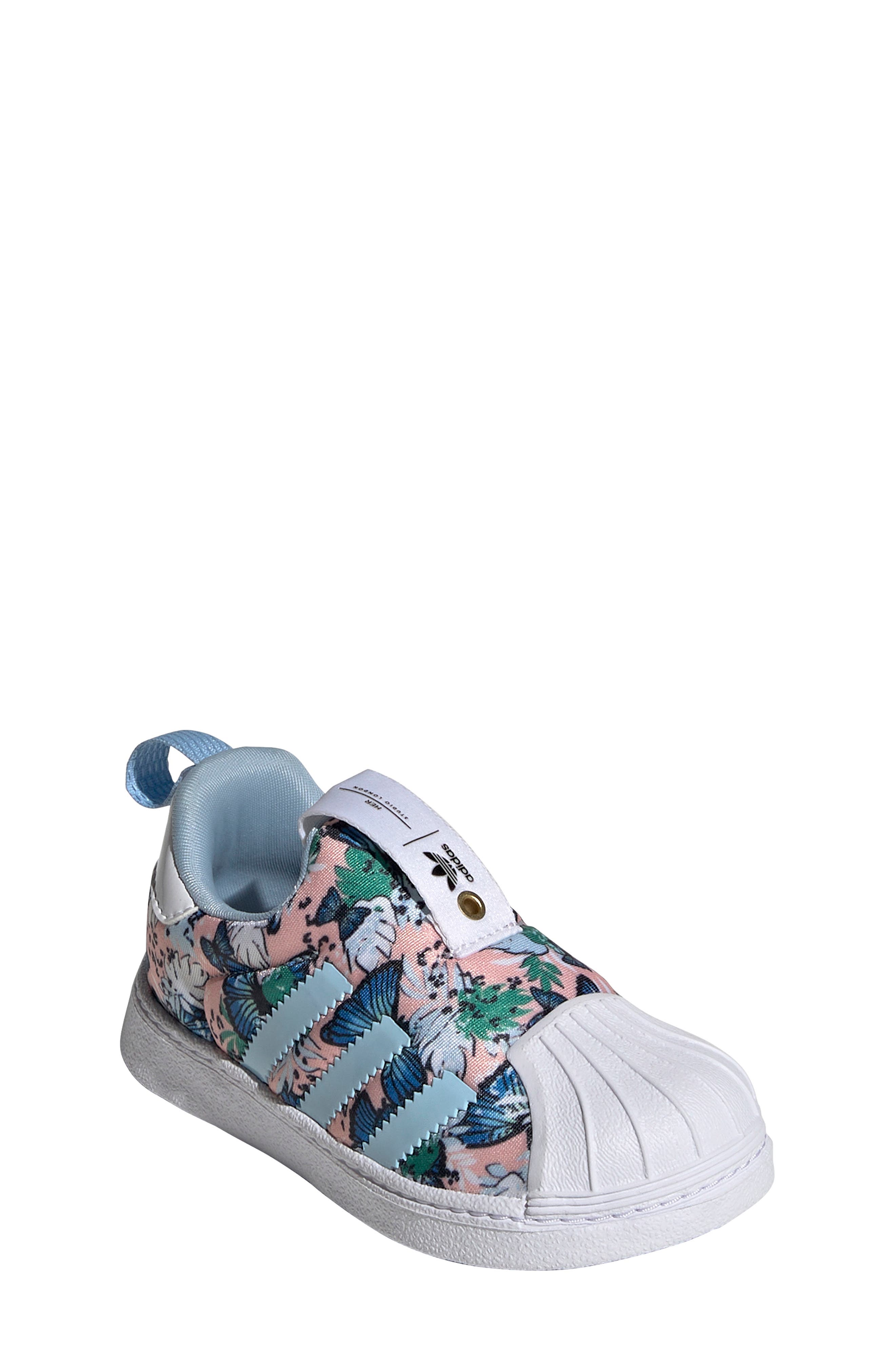 Superstar 360 Sneaker, Main, color, HZ CRL/ CLR SKY/ FTWR WHT