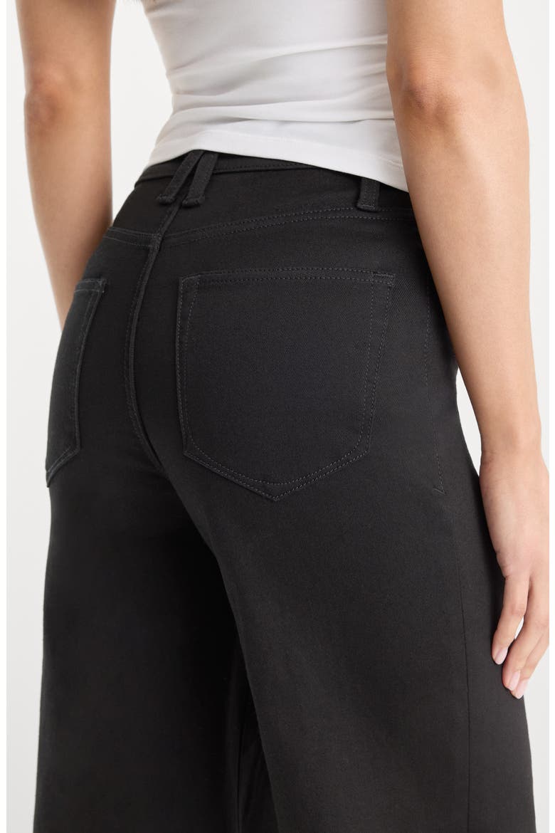 Good Waist Never Fade High Waist Palazzo Jeans, Alternate, color, BLACK001