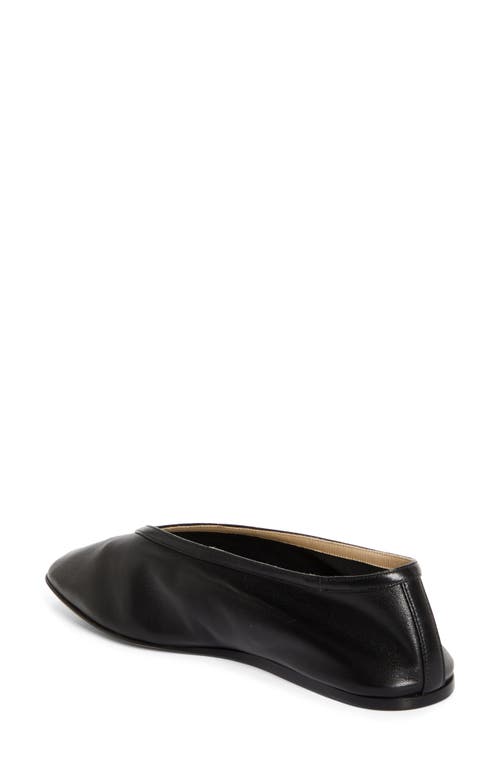 Le Monde Beryl Luna Genuine Shearling Lined Ballet Flat In Black