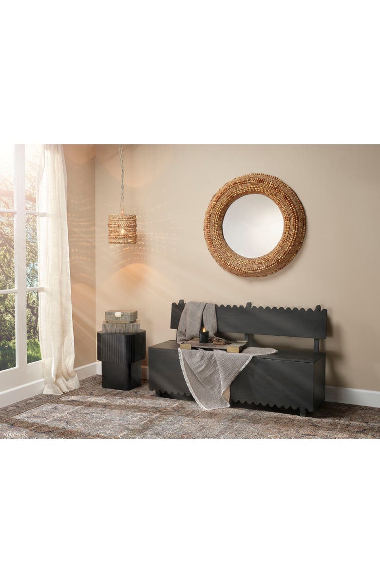 JAMIE YOUNG Eden Raffia Decorative Box, Alternate, color, Grey Steel