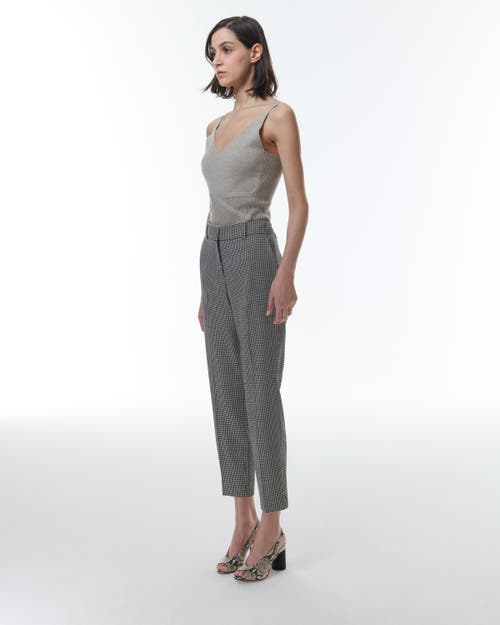 Theo The Label Eris Baby Houndstooth Pant In Black/ivory