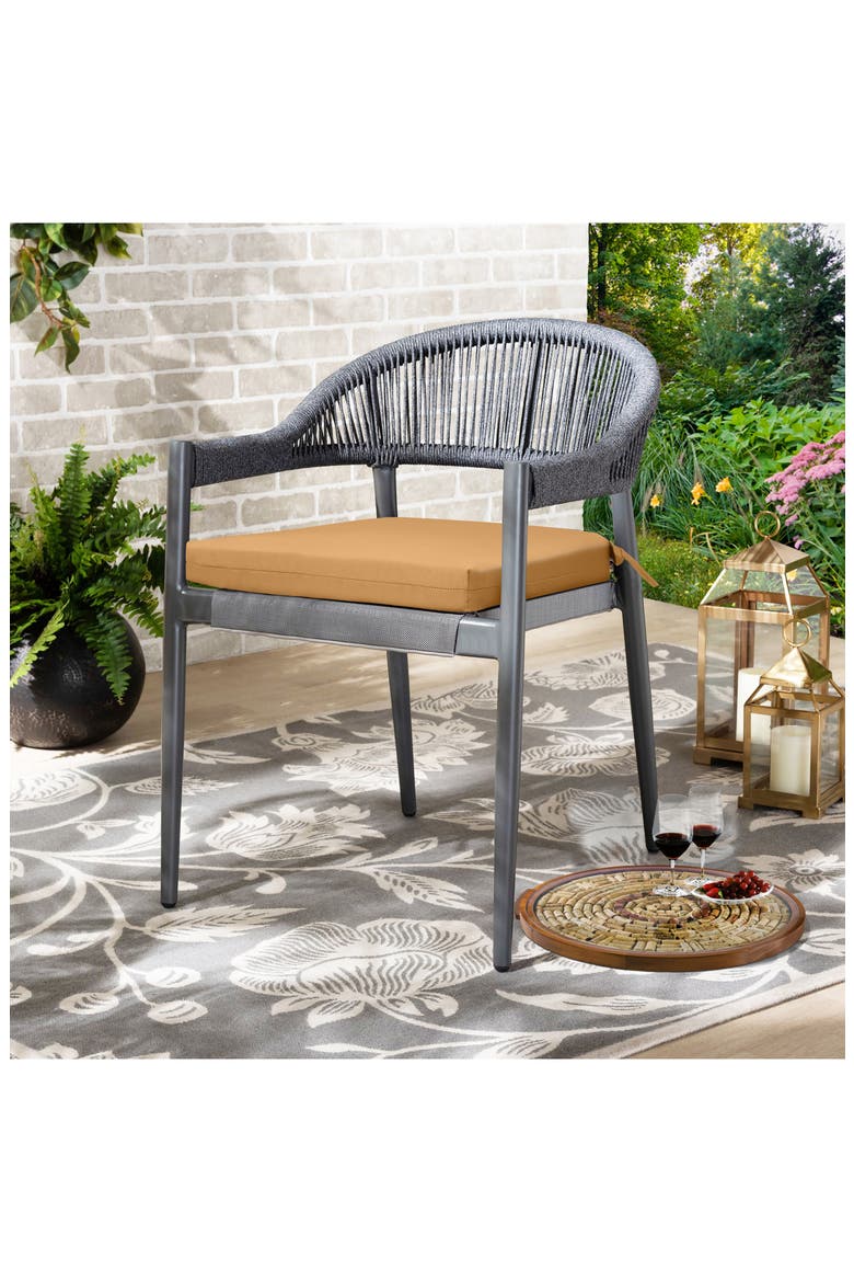 Outdoor One Arm Chair Cushion, Alternate, color, MUSTARD