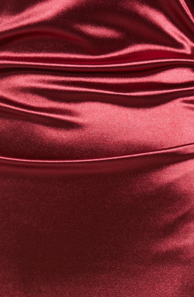 LNL Crossback Satin Body-Con Minidress, Alternate, color, 