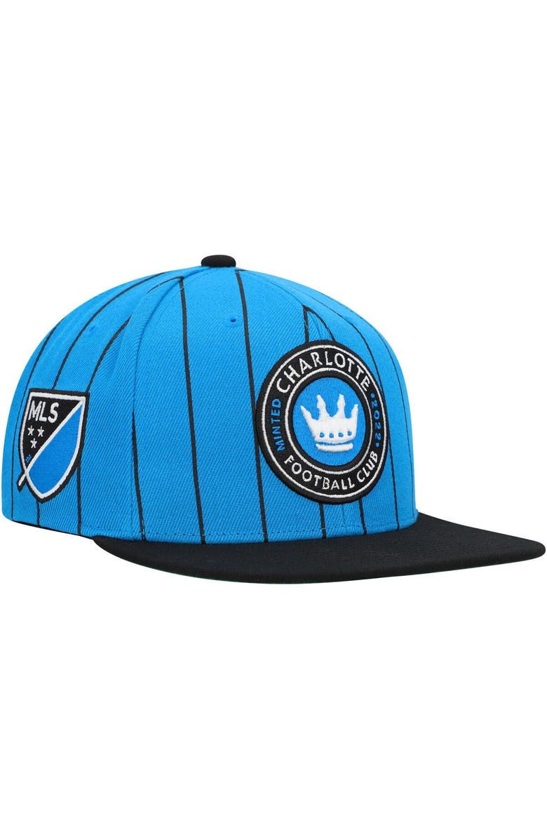 Mitchell & Ness Men's Mitchell & Ness Light Blue Charlotte FC Team Pin Snapback Hat, Main, color, Light Blue