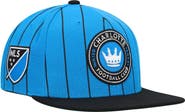 Mitchell & Ness Men's Mitchell & Ness Light Blue Charlotte FC Team Pin Snapback Hat