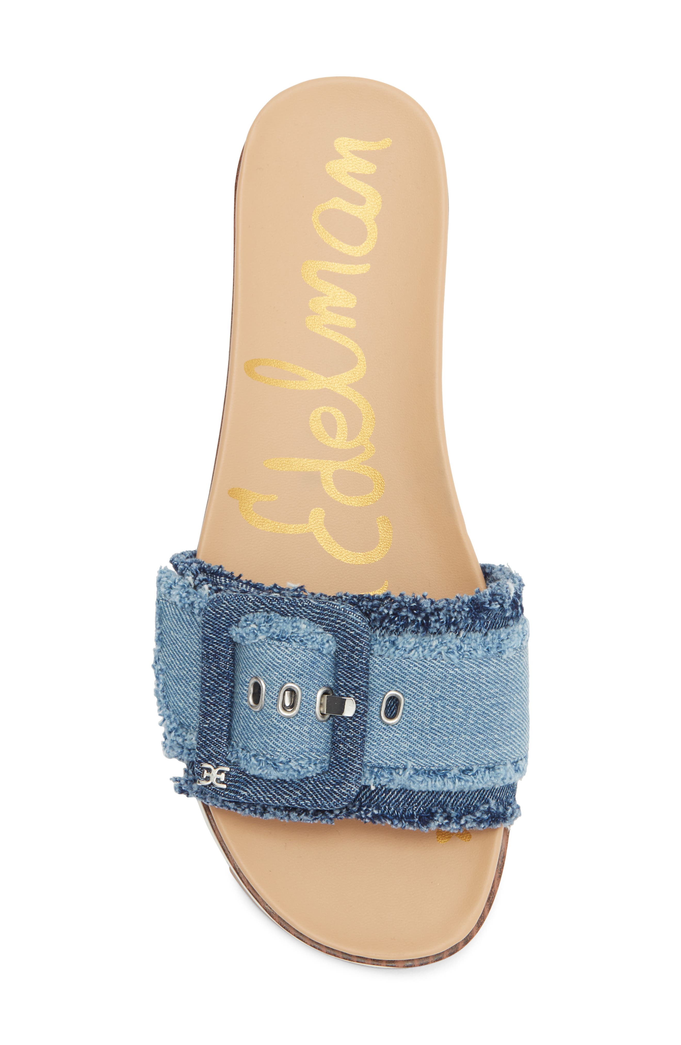 Sam Edelman Ariane Platform Slide Sandal, Alternate, color, Blue Multi