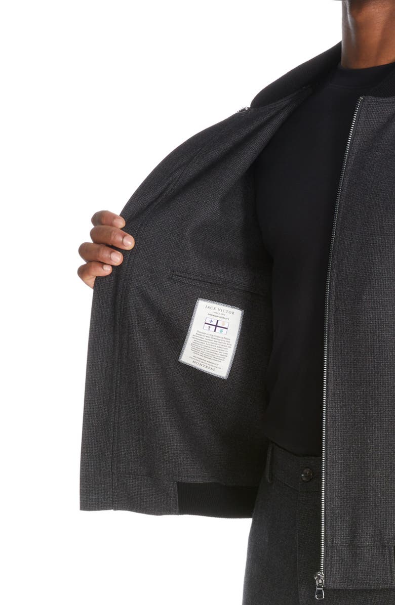 Jack Victor Bennett Stretch Wool Bomber Jacket, Alternate, color,