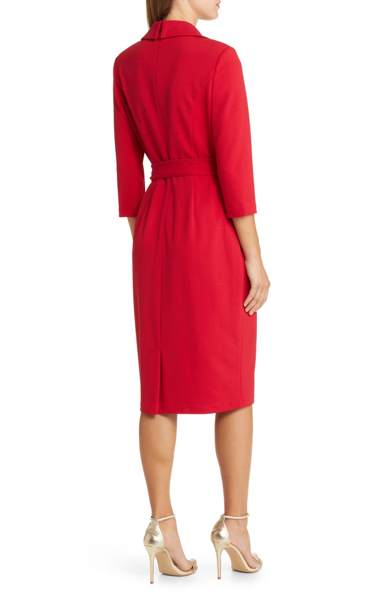 Adrianna Papell Tie Belt Faux Wrap Cocktail Dress, Alternate, color,