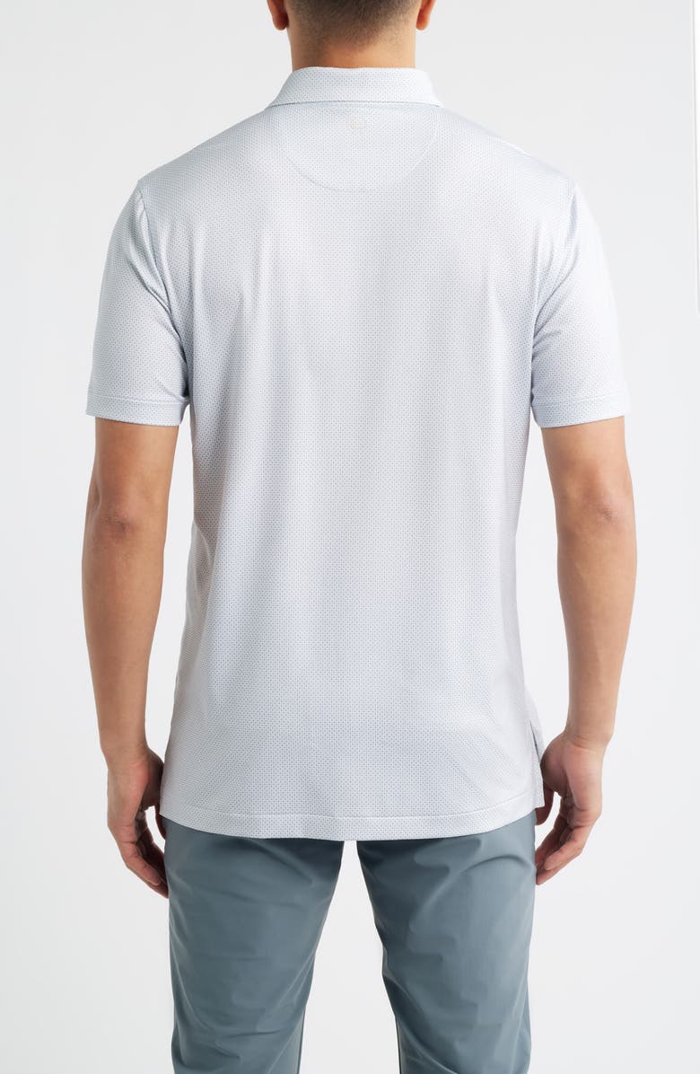 Peter Millar Phoenix Performance Jersey Golf Polo, Alternate, color, White/ Gale Grey