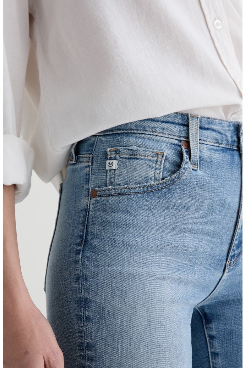 Farrah Mid Rise Crop Bootcut Jeans, Alternate, color, MARINA BLUE