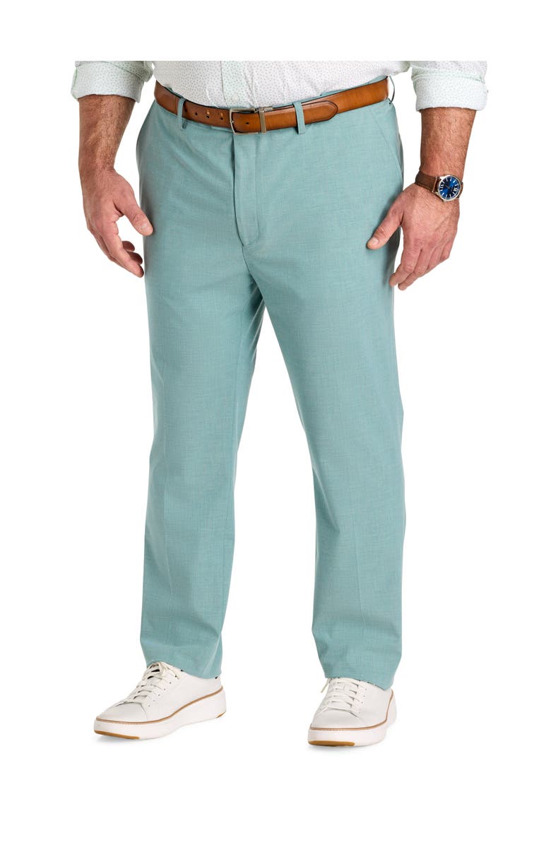 Synrgy by DXL Big & Tall Machine Washable Suit Pants, Main, color, Teal
