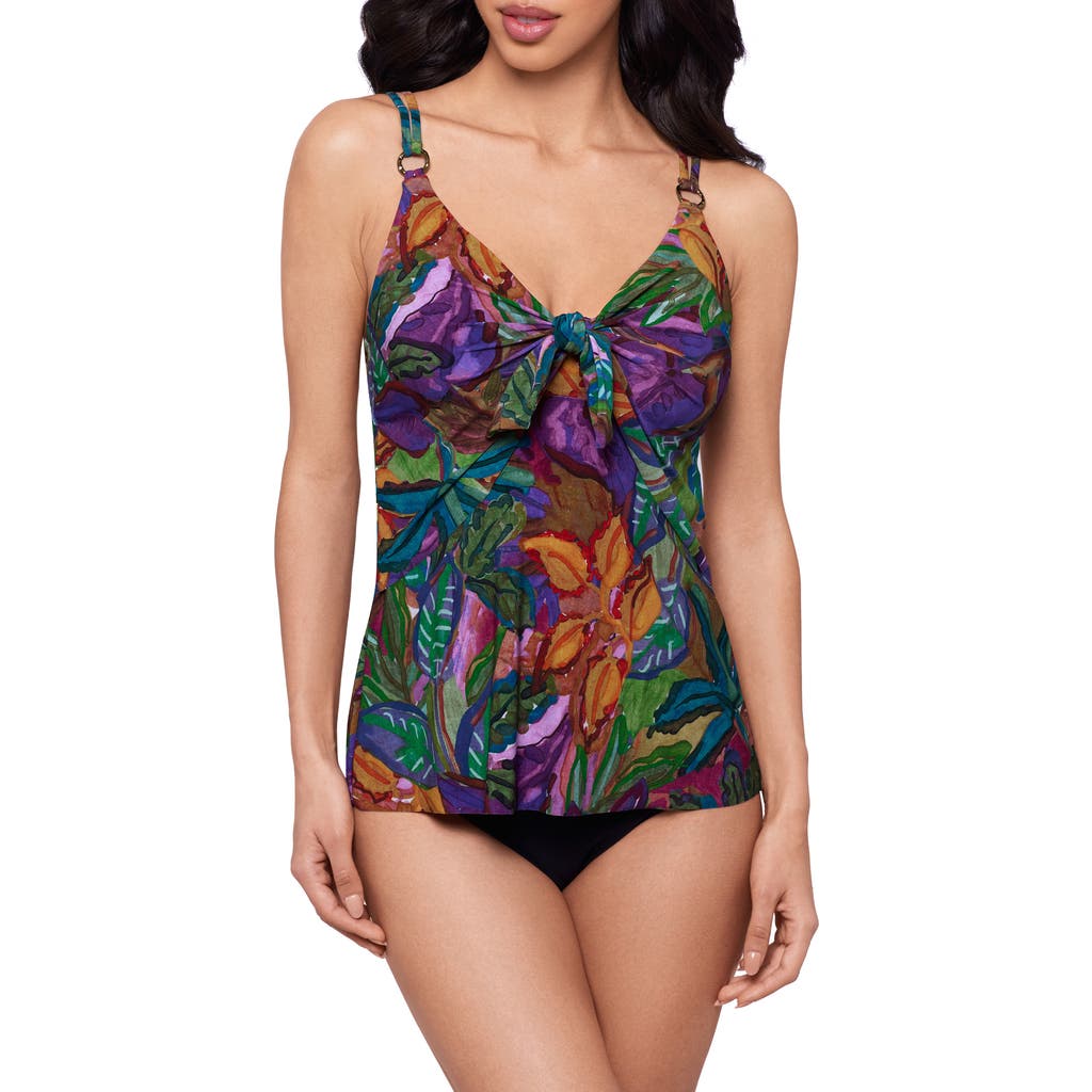 Magicsuit Cactus Flower Akikio Tankini Top In Green