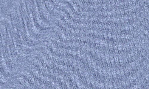 Nzt By Nic+zoe Cozy Double Layer Split Neck Top In Blue