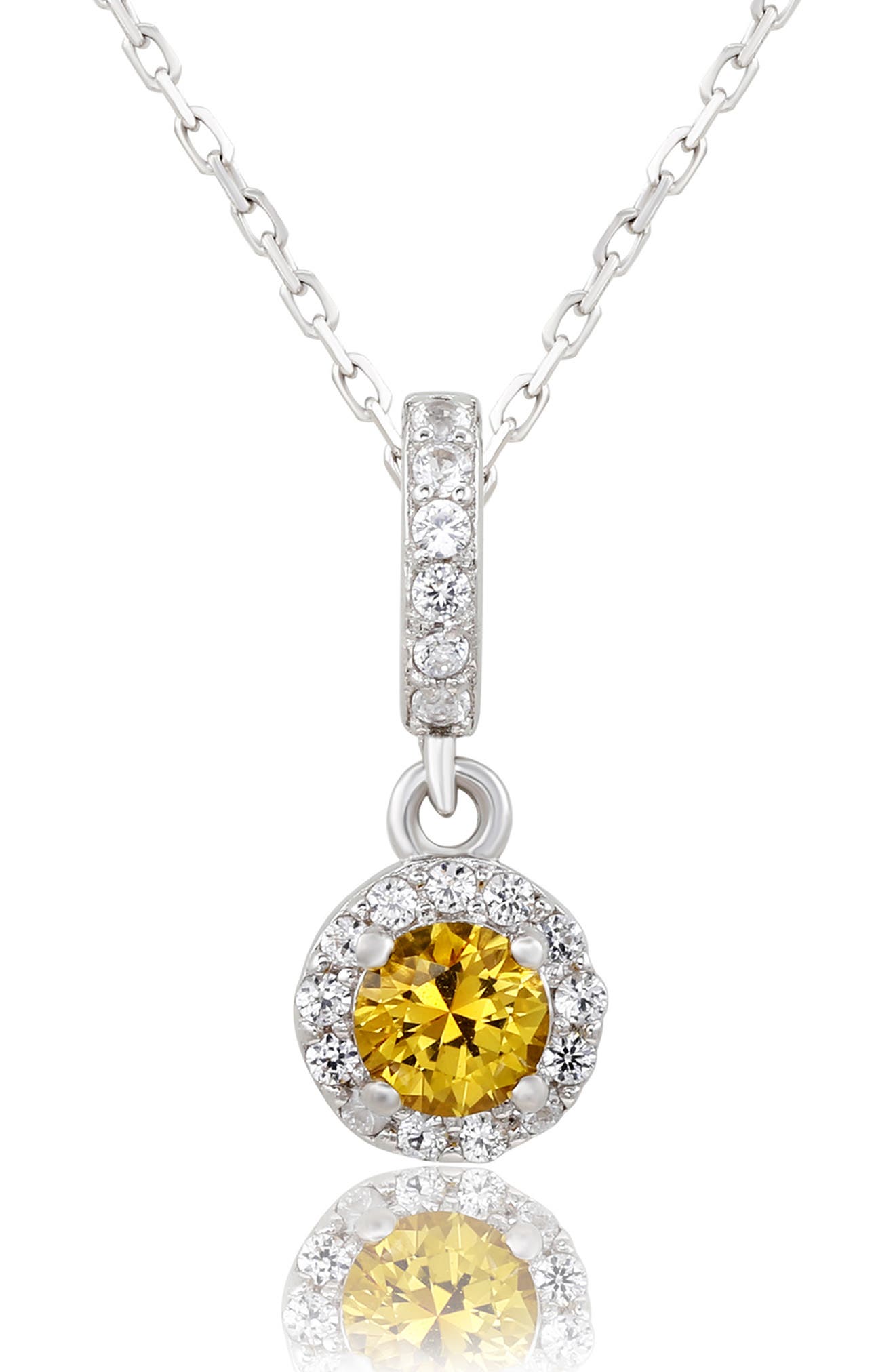 SUZY LEVIAN Sterling Silver Yellow Sapphire & Lab Created White ...