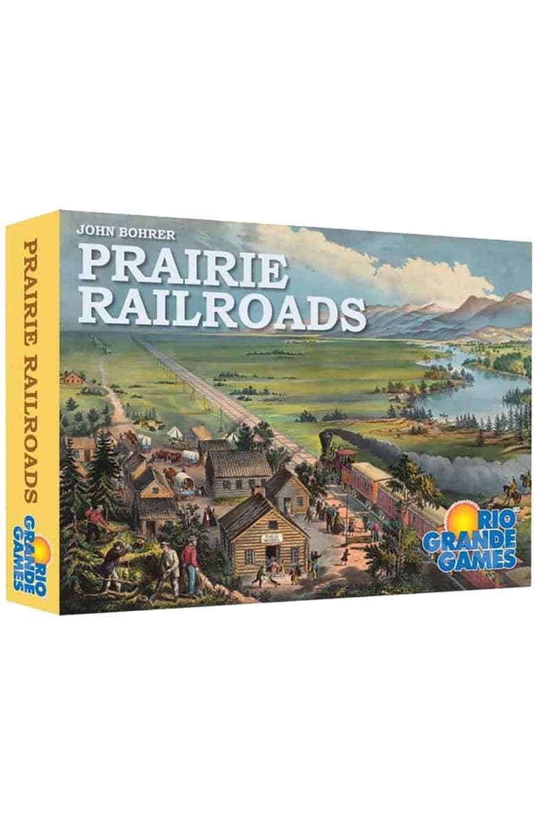 Rio Grande Games Prairie Railroads Train Strategy Board Game, Ages 14+, Main, color, Multicolored