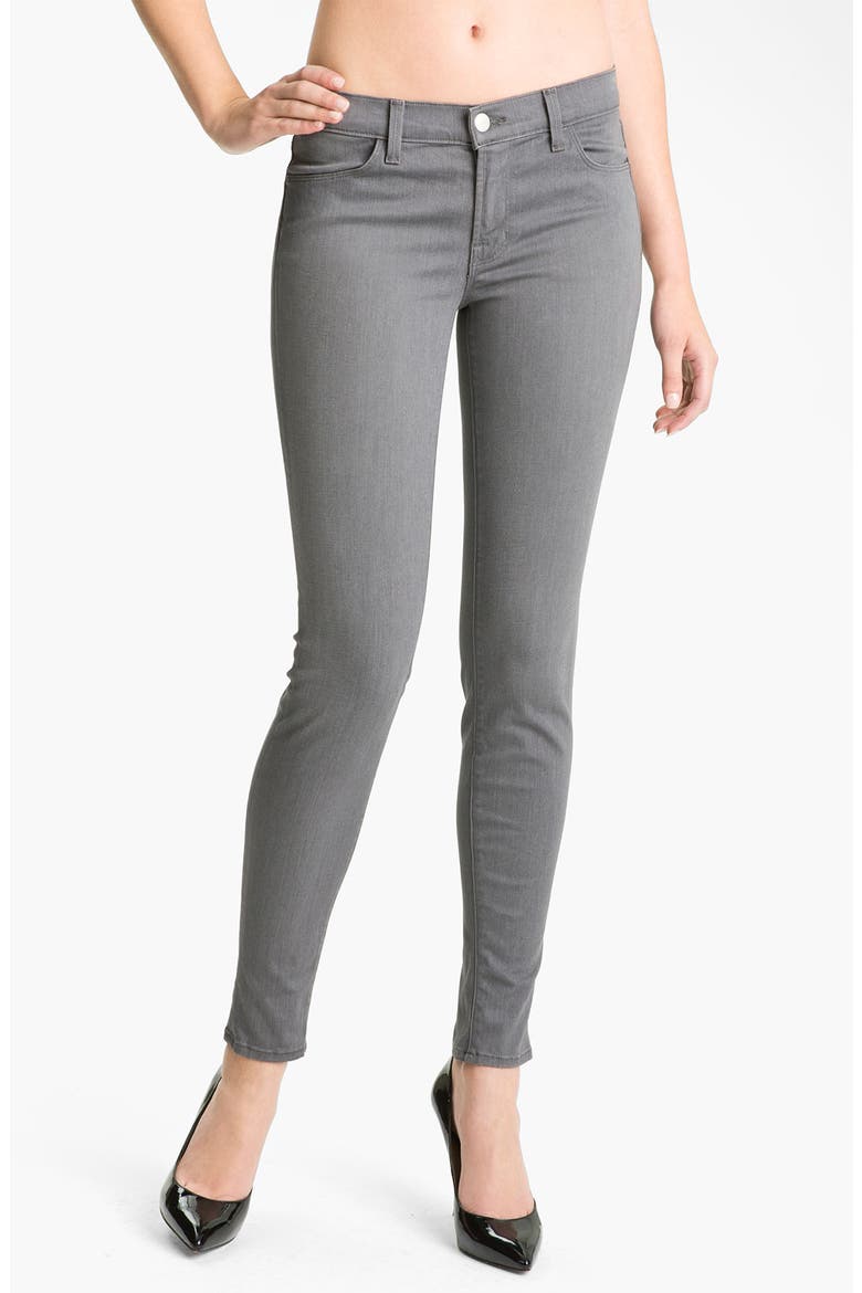 Skinny Stretch Jeans, Main, color, GOTHAM