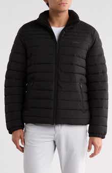 Stretch Faux Fur Lined Puffer Jacket