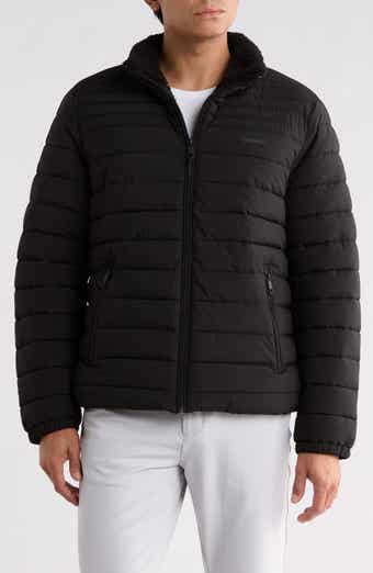 Stretch Faux Fur Lined Puffer Jacket