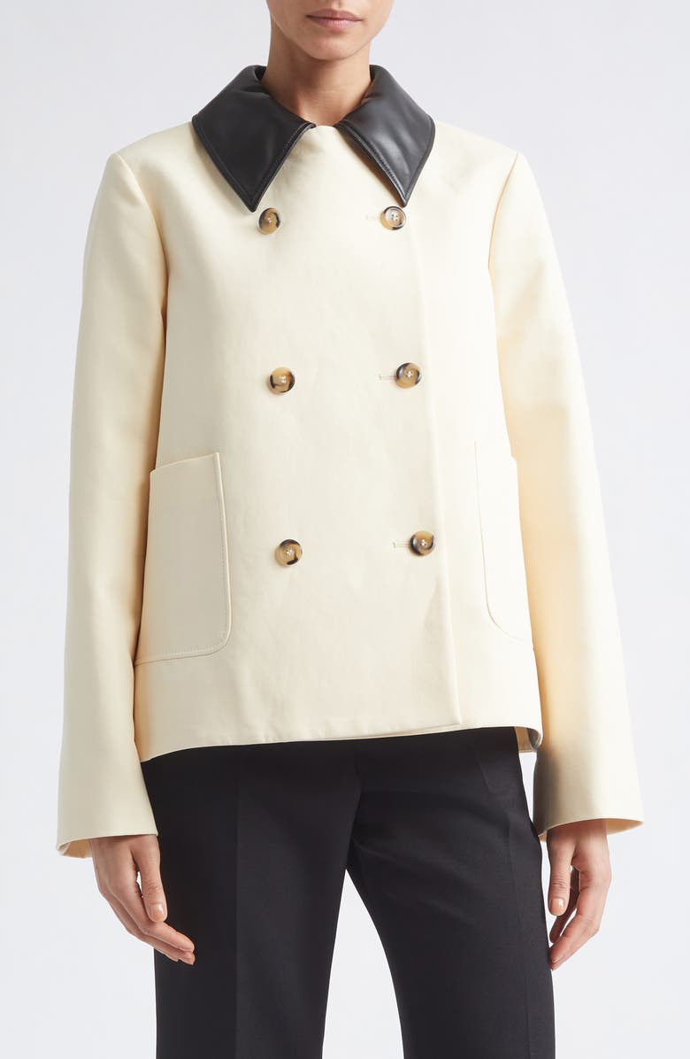 Altuzarra Harburg Double Breasted Jacket, Main, color, Opal