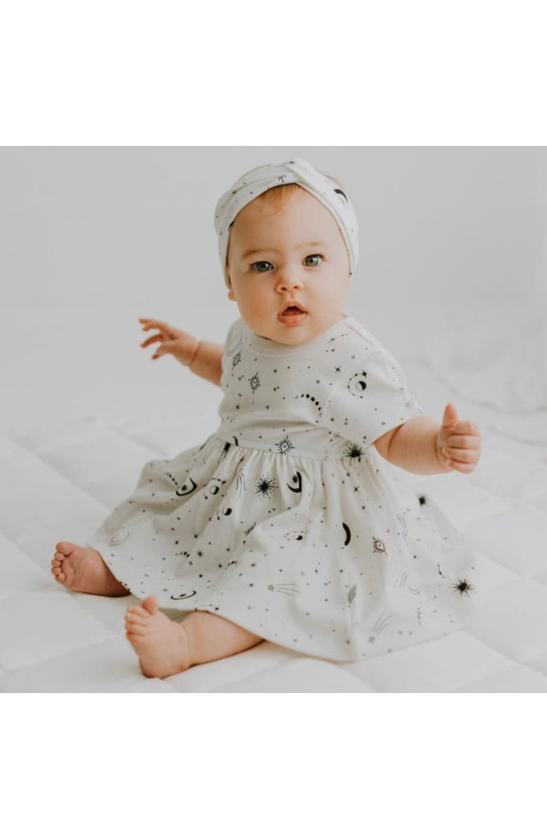 Finn + Emma Organic Twirl Dress I Celestial for Baby or Toddler, Alternate, color, Off White