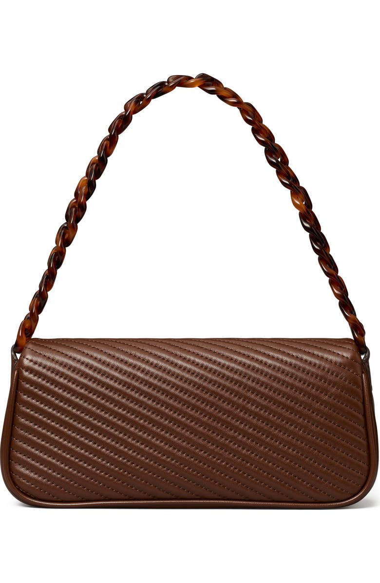 Tory Burch Small Kira Moto Quilted Leather Flap Shoulder Bag, Alternate, color,