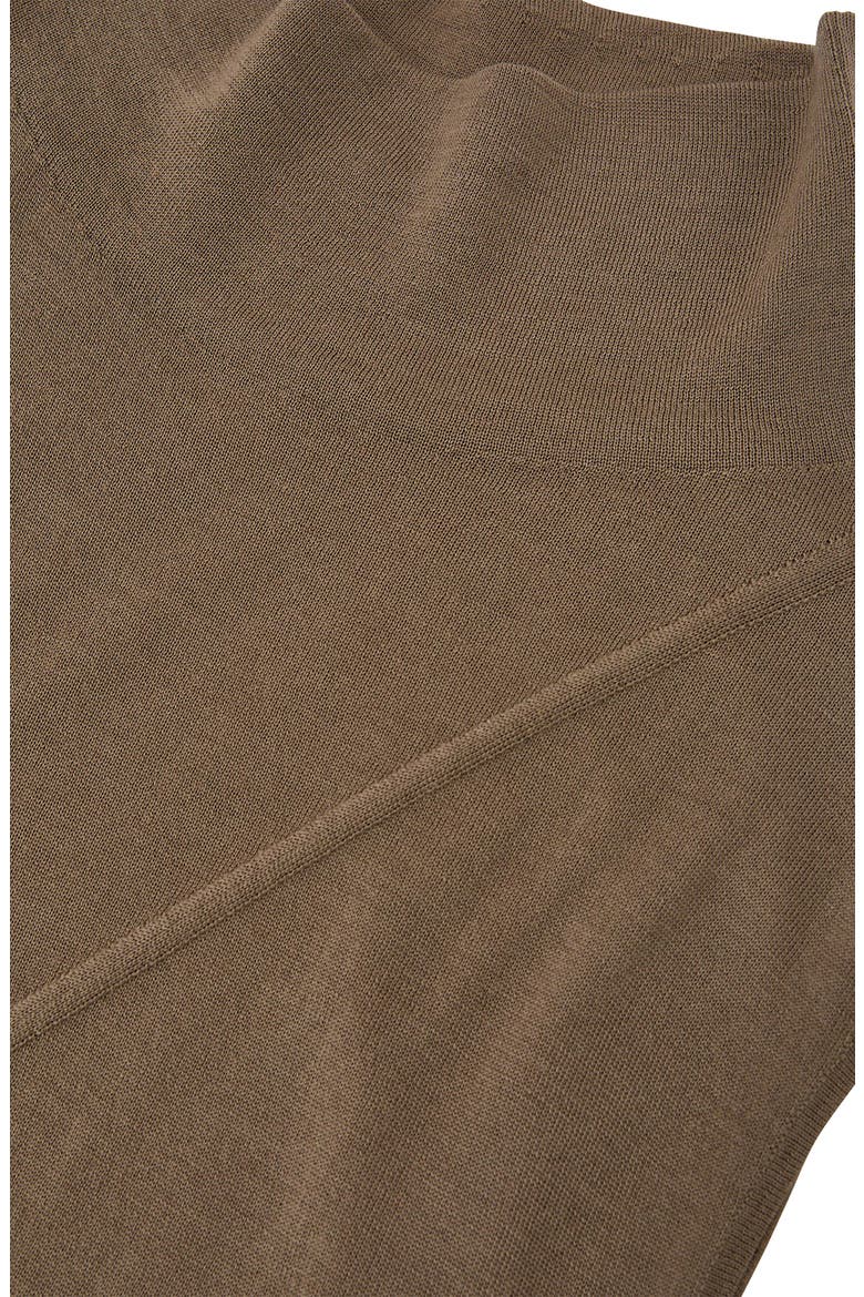 Honey Mock Neck Wool Shell, Alternate, color, KHAKI GREEN