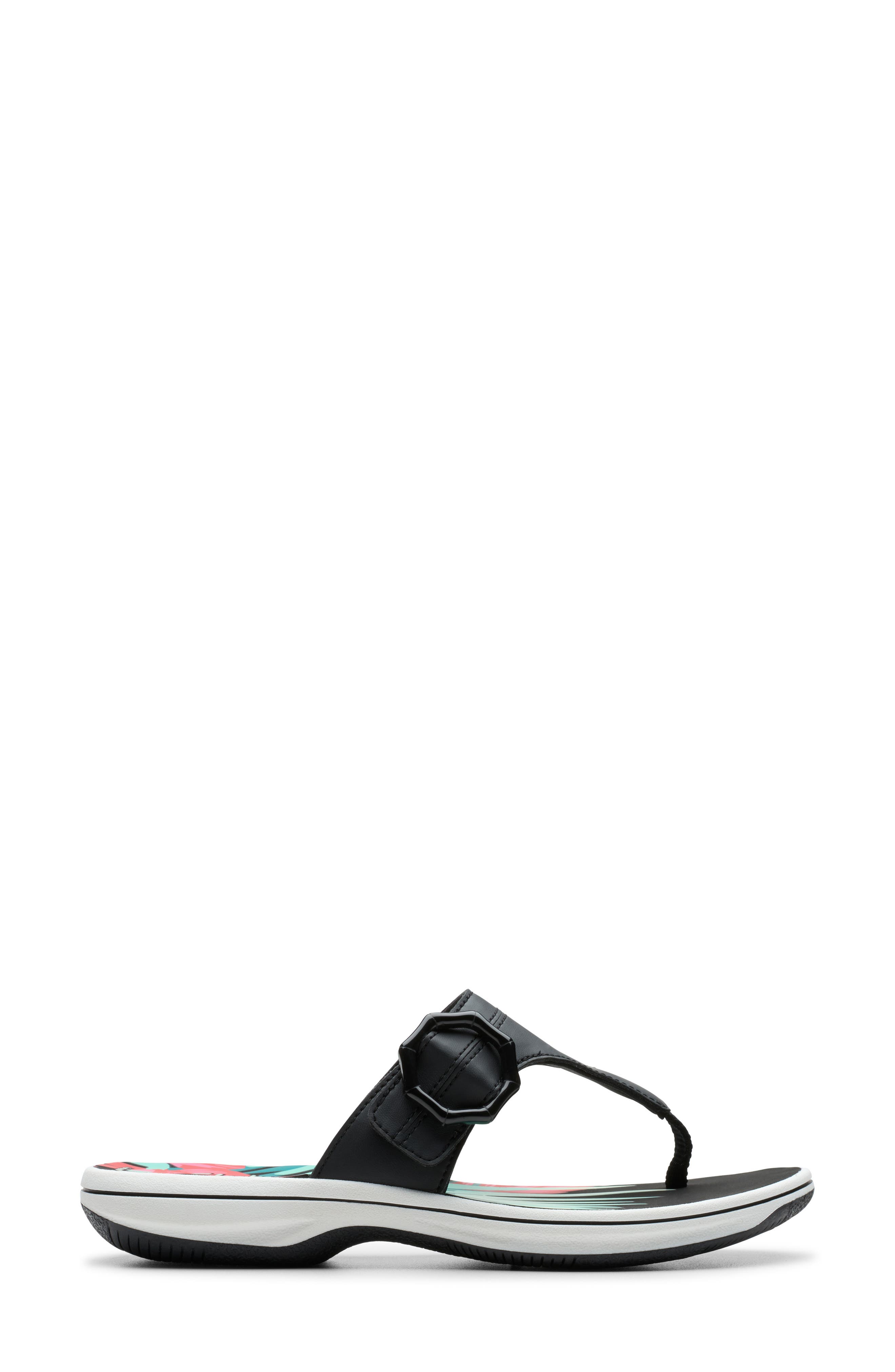 Clarks<sup>®</sup> Breeze Cove Flip Flop, Alternate, color, Black